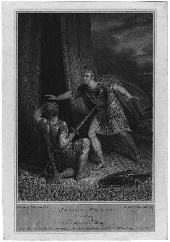 Act 5 graphic of Brutus and Strato